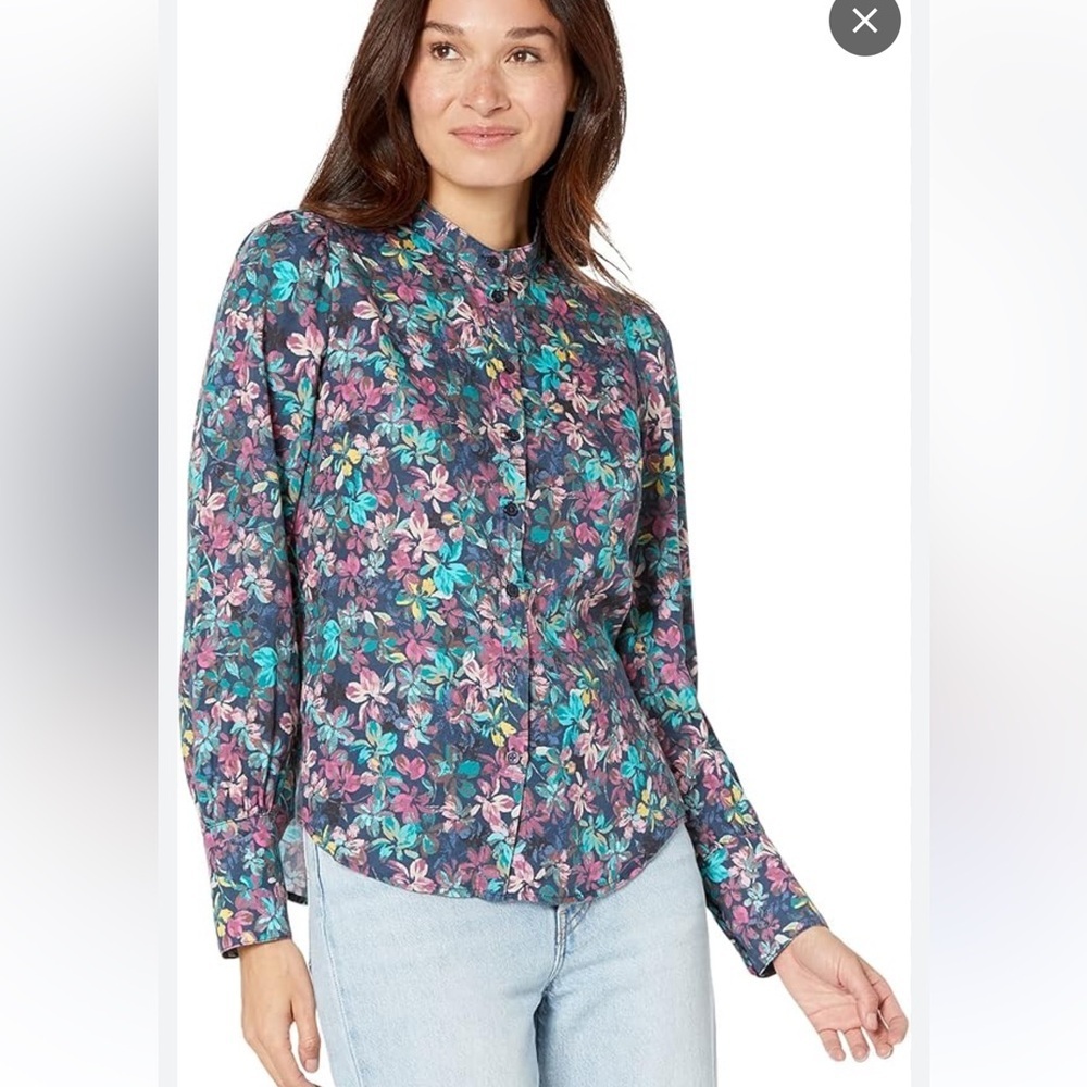 KUT from the Kloth Azariah Long Sleeve Button Down Top NWT size L